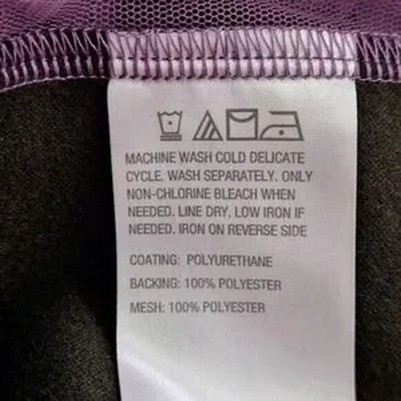 NEW! Colleen Lopez Mesh Leaf / Floral Faux Leather Jacket Grape Purple Small NWT - Picture 9 of 9